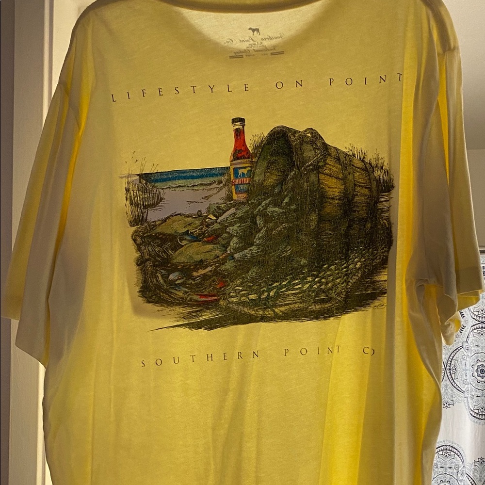 Southern Point Men’s Tshirt - Size XL - Yellow
